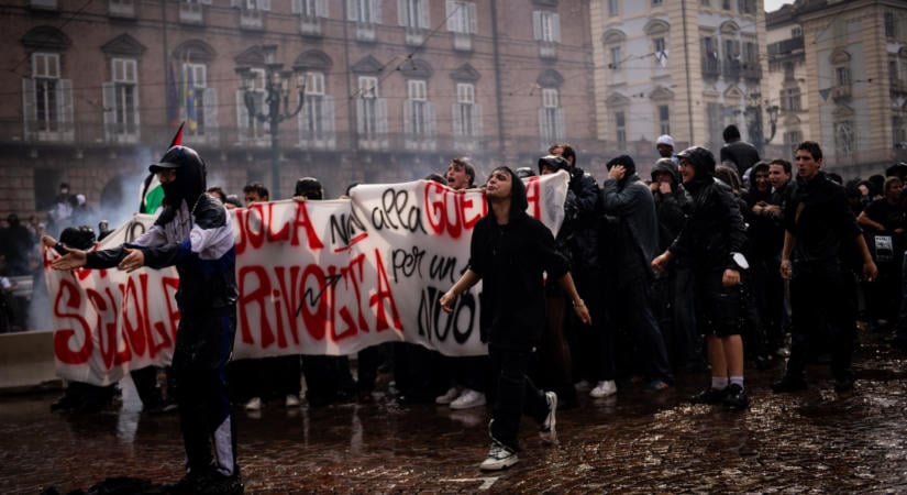 Újabb országot ért el a diáktüntetések hulláma: több olasz nagyvárosban erőszakba fulladtak a demonstrációk