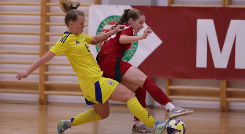 A női futsalválogatott döntetlent játszott az Eb-ezüstérmes Ukrajnával