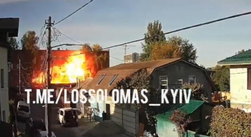 Tanítási időben csapódott be egy orosz sugárhajtású drón egy kijevi iskolába