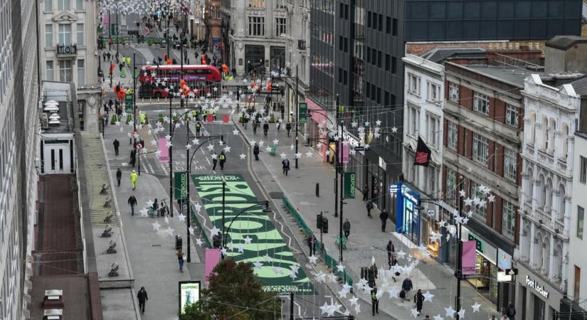 London meglépi: kizárják a forgalmat az Oxford Street egy részéről