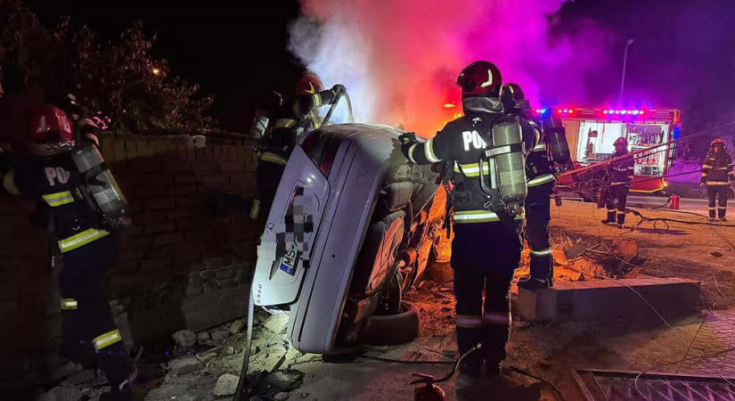 Ittasan lopott el egy autót a 15 éves fiú, balesetezett vele