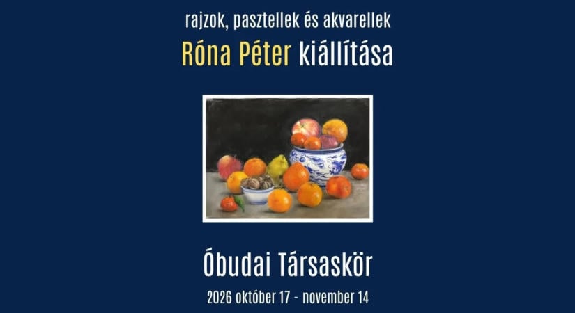 Róna Péter festményeiből nyílik kiállítás az Óbudai Társaskörben