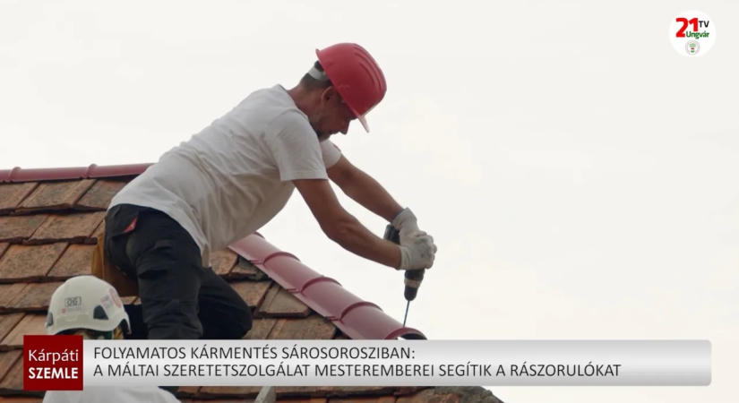 Folyamatos kármentés Sárosorosziban: a Máltai Szeretetszolgálat mesteremberei segítik a rászorulókat (videó)