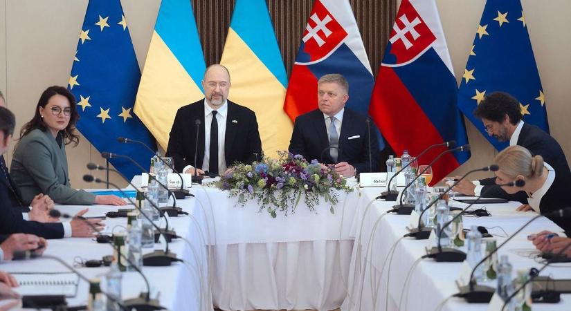 Az ukrán miniszterelnökkel tárgyalt Robert Fico