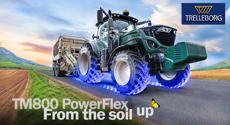 A Trelleborg Tires bemutatja az új TM800 PowerFlex gumiabroncsot