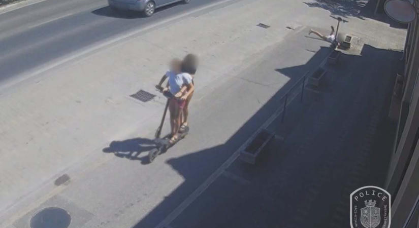 Beton virágládába ütötte a fejét egy 12 éves lány, aki elesett az elektromos rollerével