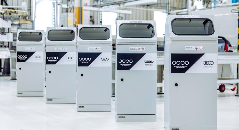 Kézfertőtlenítő automatát szabadalmaztat a győri Audi