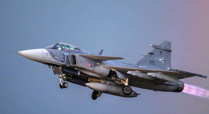Lezuhant a magyar honvédség egyik Gripene