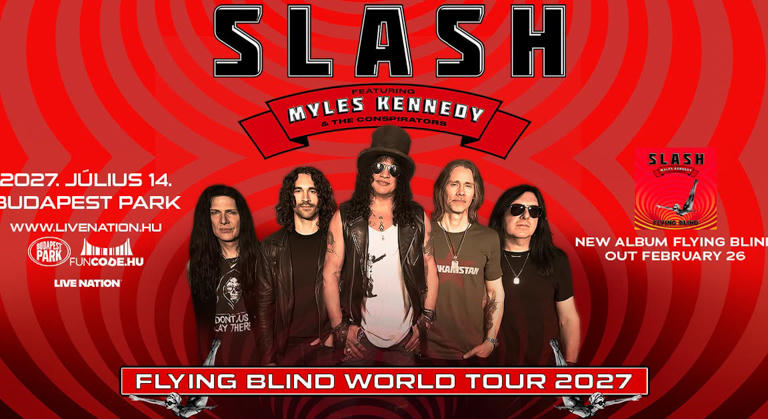 Új lemezével tér vissza Budapestre a Slash feat. Myles Kennedy & The Conspirators