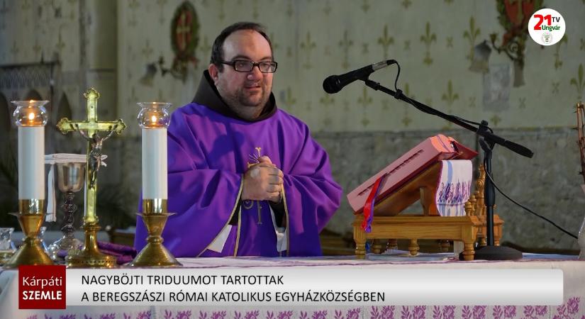 Nagyböjti triduumot tartottak a Beregszászi Római Katolikus Egyházközségben (videó)