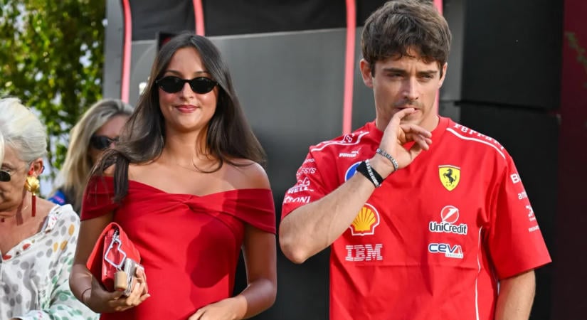 Megőrülnek a rajongók Charles Leclerc várandós feleségének legújabb fotójáért