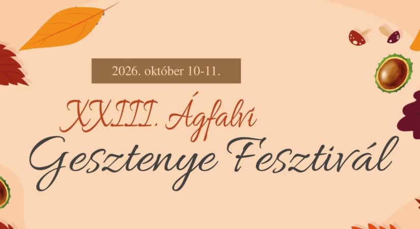 Gesztenyefesztivál 2026 Ágfalva