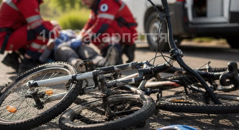 Összeütközött egy elektromos kerékpár két kerékpárral: két gyermek és egy férfi megsérült