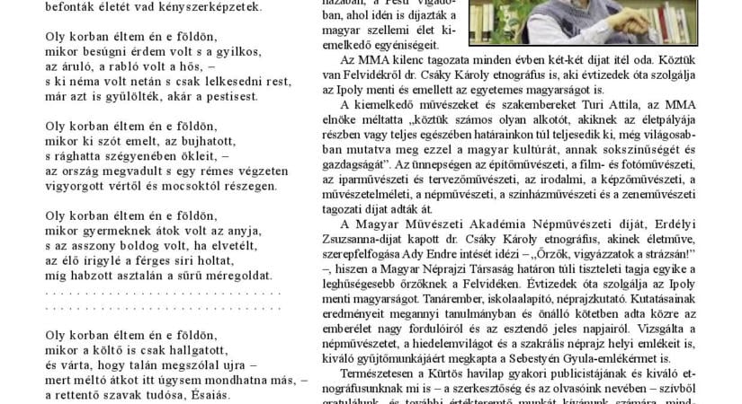 Helyi események, hagyományok és közösségi történetek a Kürtös októberi számában