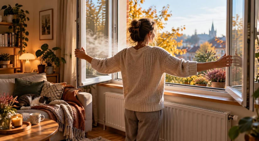 Reggel tárd ki teljesen az ablakot: így szellőztess ősszel, hogy ne szökjön el a meleg