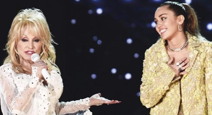 Miley Cyrus azt állítja, hogy Dolly Parton a túlvilágról üzent neki: Még a lámpák is villogni kezdtek