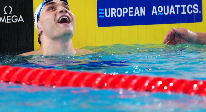 Milák Kristóf Európa-csúccsal nyert 100 méteres pillangóúszásban