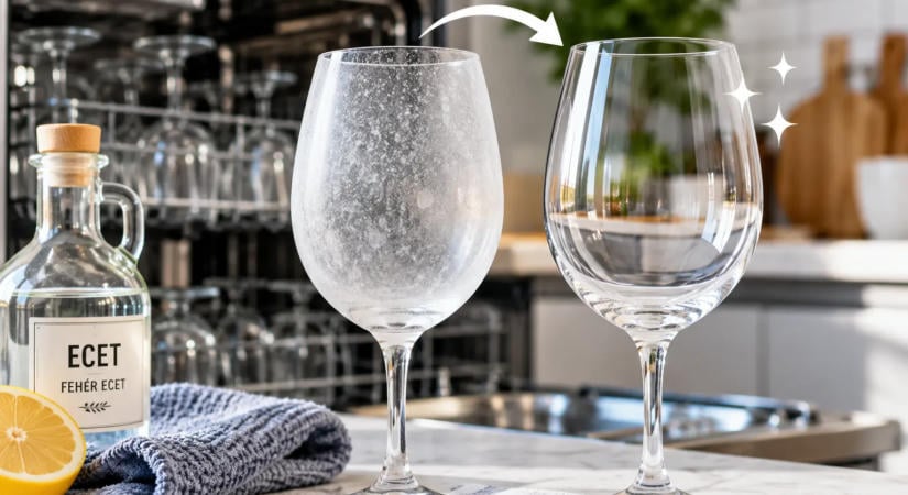 Hogyan varázsold kristálytisztává a homályos üvegpoharakat 3 egyszerű lépésben
