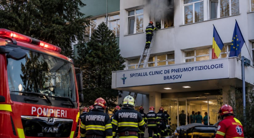 Tűz ütött ki egy brassói kórházban, egy beteg életét vesztette