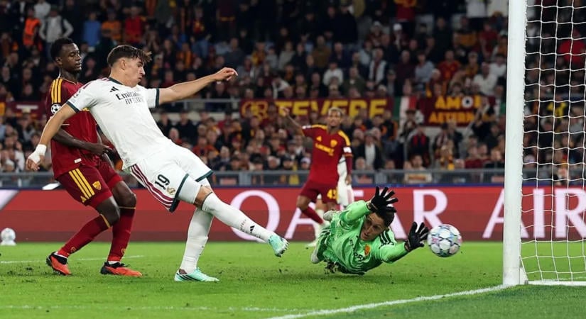 Hiába Malen duplája, a Real Madrid a hajrában hét perc alatt három szögletből gólt szerezve nyert a Stadio Olimpicóban