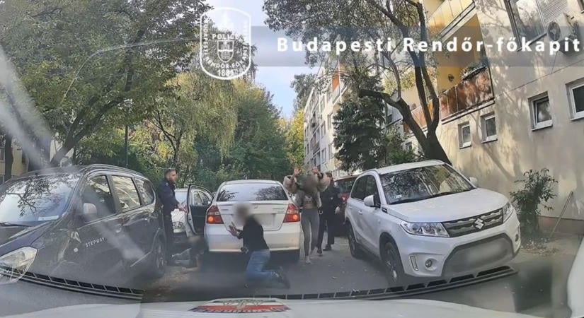 Bedrogozott, jogosítvány nélkül vezető nő menekült a rendőrök elől Budapesten – videó