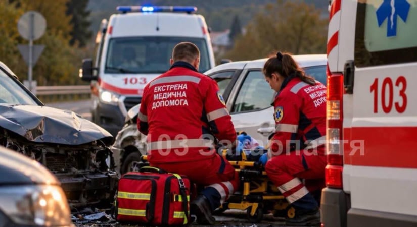 Súlyos karambol Kárpátalján: két autó ütközött, három férfit szállítottak kórházba