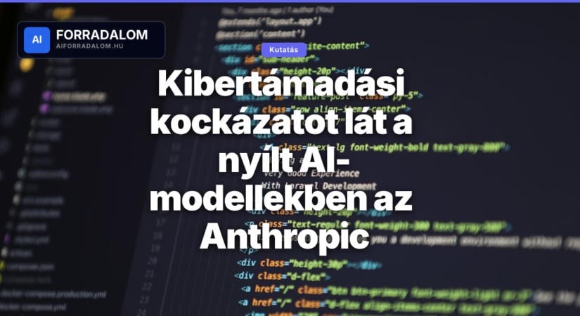 Kibertámadási kockázatot lát a nyílt AI-modellekben az Anthropic