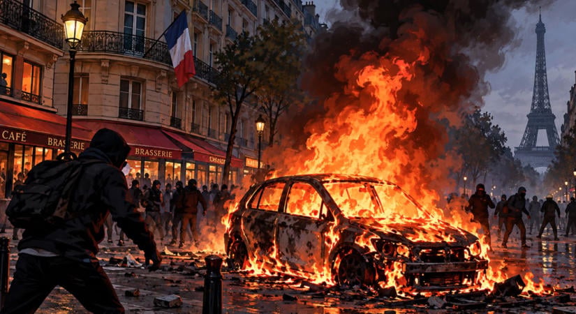 Forronganak a francia utcák