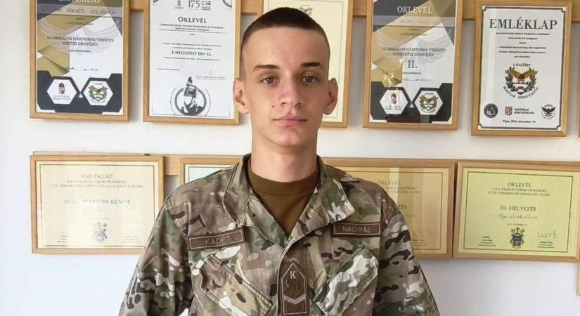 Szolnoki honvéd kadét segített elsőként egy balesetet szenvedett autósnak