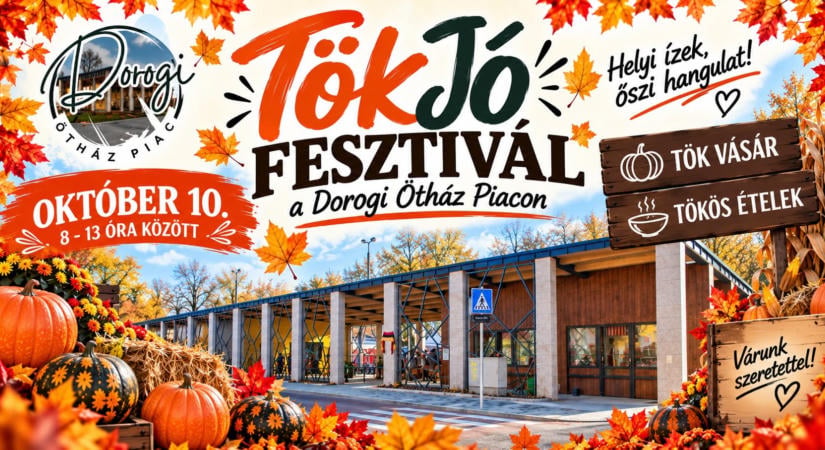 TökJó Fesztivállal készül az őszre a Dorogi Ötház Piac