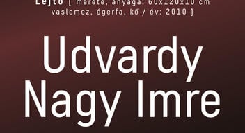 Megnyilvánulás - Udvardy Nagy Imre képzőművész kiállítása a Koczán Galériában (okt. 16.)