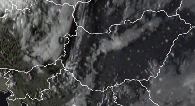 Különleges égi jelenség tűnt fel a nyugati határszélen, még a műholdfelvételeken is látszott