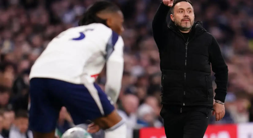 Roberto de Zerbi a Tottenham felemelkedéséért küzd