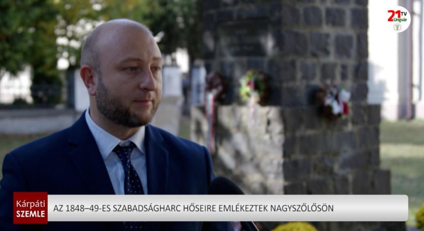 Az 1848–49-es szabadságharc hőseire emlékeztek Nagyszőlősön – (videó)
