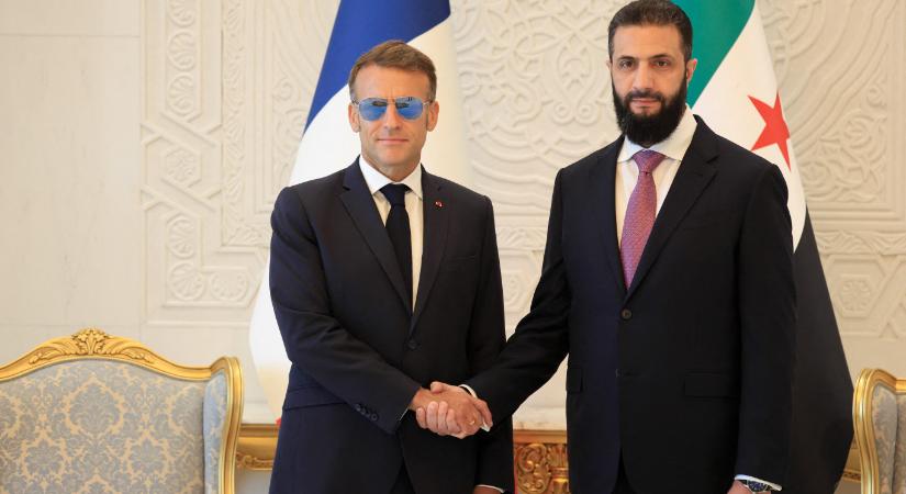 Emmanuel Macron szállodájától nem messze volt robbanás Damaszkuszban