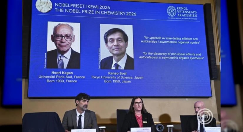 Henri Kagan és Kenso Soai kapta a 2026-os kémiai Nobel-díjat