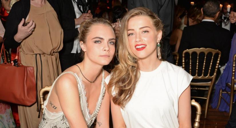 Amber Heard és Cara Delevingne „összegabalyodtak” a színésznő válása idején