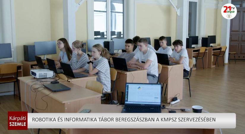 Robotika és informatika tábor Beregszászban a KMPSZ szervezésében (videó)