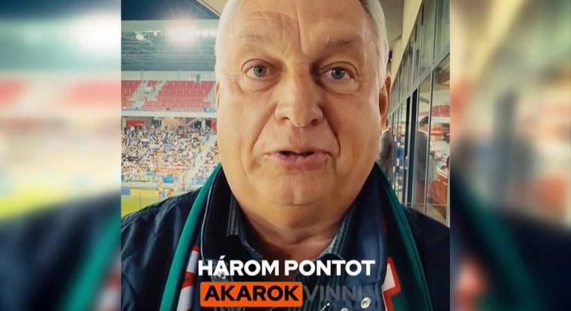 Orbán felbukkant az ukránok elleni meccsen: „Van hely a csomagtartóban!”