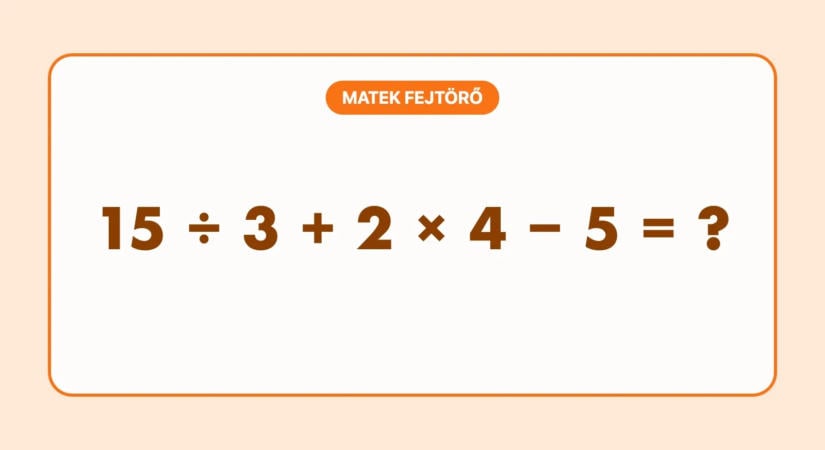 Matek feladat: Négy művelet, egyetlen jó eredmény