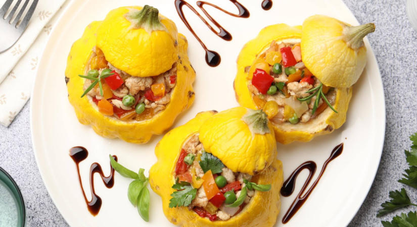Húsos raguval töltött patisszon: egyszerű, szaftos recept