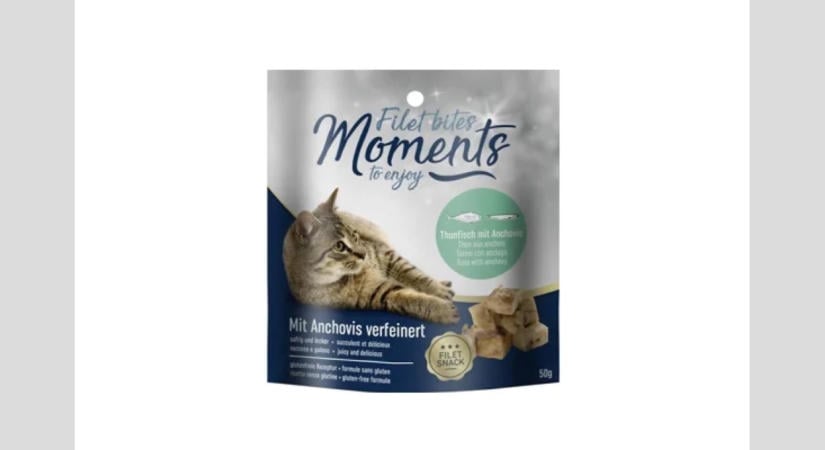 Nébih termékvisszahívás: MOMENTS Filet Bites Tonhal és Szardella 50 g