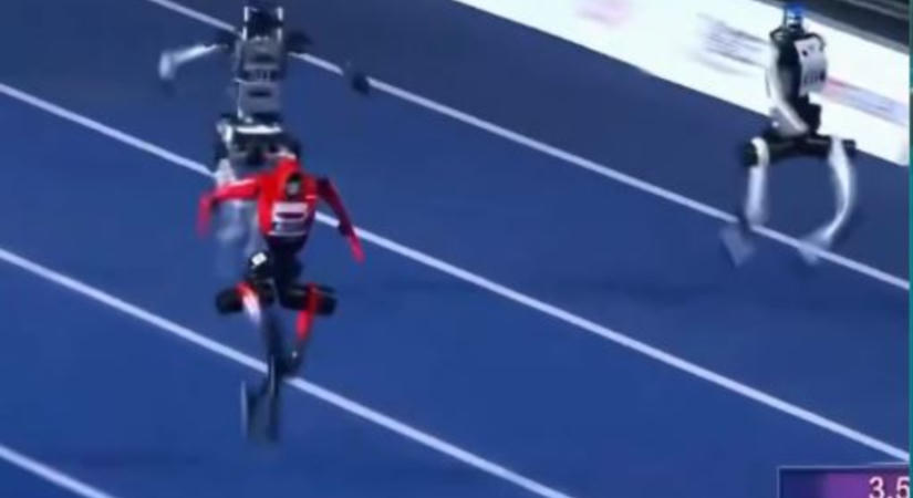 Kínai humanoid robot döntötte meg Usain Bolt 100 méteres világcsúcsát – videóval