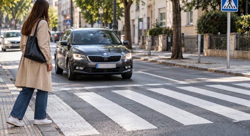 Gyalogos a zebra előtt: mikor kell valóban megállni? Ezen sokan elbuknak