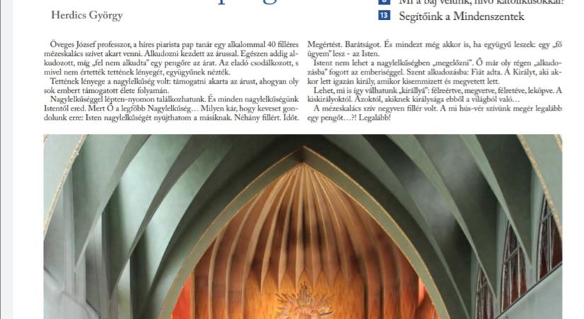 Ízelítő a Remény hetilap 47. számából…