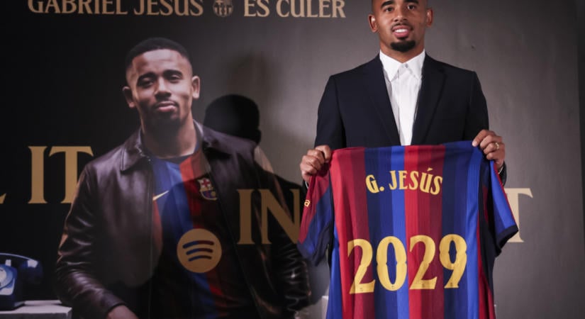 Megvan a Barcelona új csatára: 10 millió euróért érkezik Gabriel Jesus