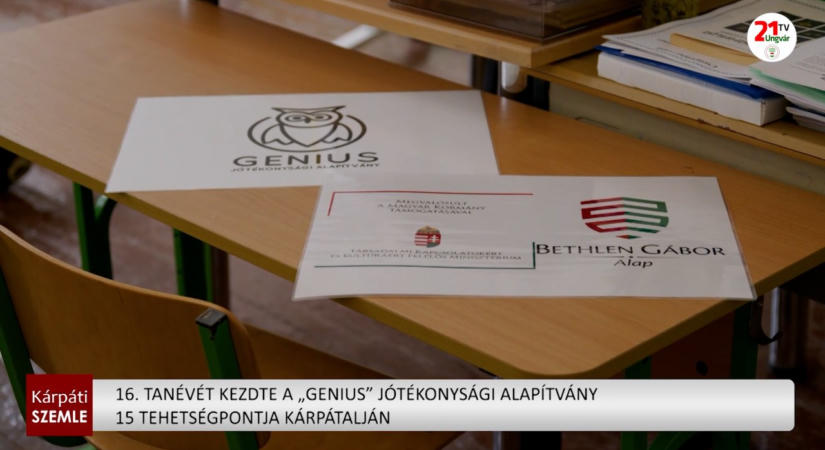 16. tanévét kezdte a „GENIUS” Jótékonysági Alapítvány 15 tehetségpontja Kárpátalján – (videó)