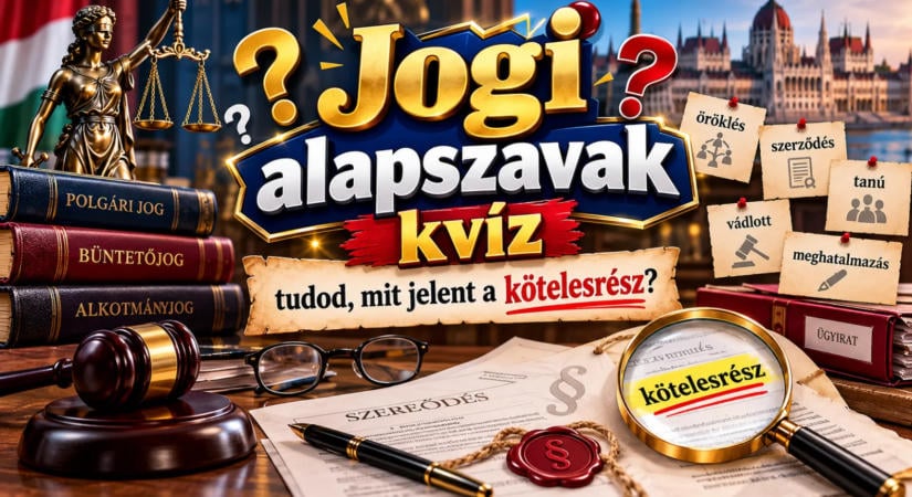 Jogi alapszavak kvíz: tudod, mit jelent a kötelesrész?