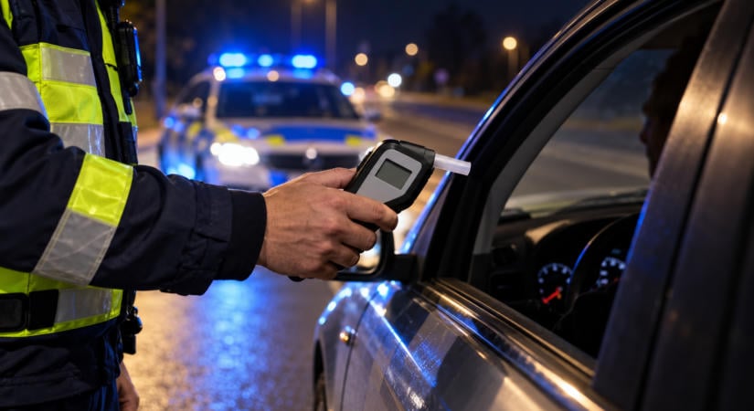 Öt ittas járművezetőt szűrtek ki az esztergomi rendőrök három nap alatt