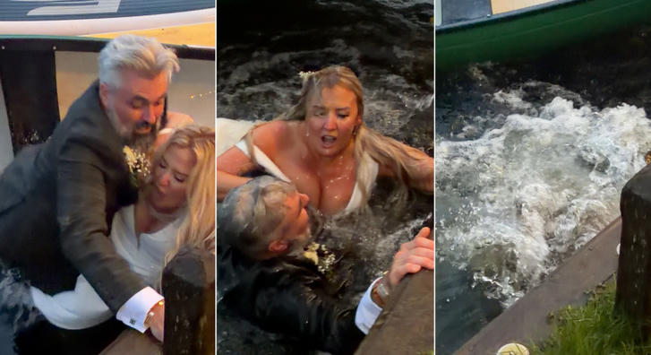 Úgy süllyedtek el, mint a Titanic, a folyóban kötött ki az ifjú pár az esküvőjén